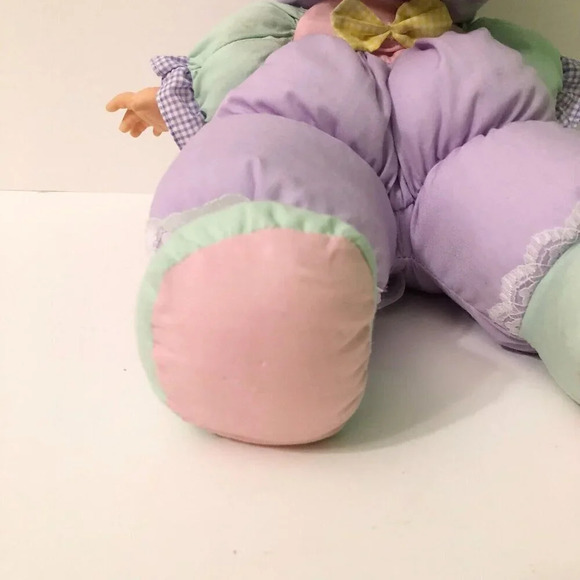Vintage Doll Soft  Stuffed Squeaker Plush Cloth 14 Inch Puffalump Style - Picture 4 of 16